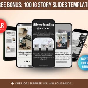Social Media Planner Bundle | Editable Canva Templates & Content Calendar