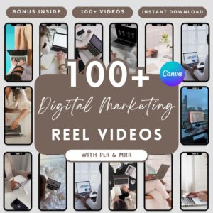 Digital Marketing Reels Bundle | Faceless Short Videos for Social Media