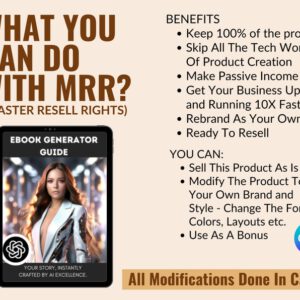 AI eBook Creator Guide (MRR) – Learn to Create & Sell Digital eBooks with ChatGPT