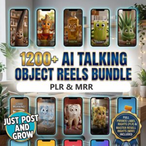 AI Talking Object Reels Bundle | Faceless Short Videos for TikTok & Instagram