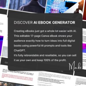 AI eBook Generator Canva Template | Editable eBook Creation Kit