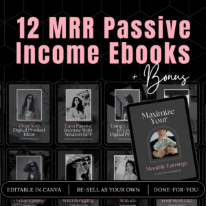 MRR Passive Income eBook Bundle | PLR & MRR