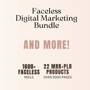 22 Faceless Digital Marketing Products | PLR & MRR