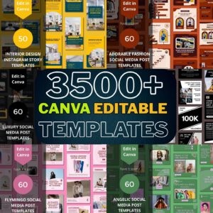 3500+ Canva Editable Social Media Templates
