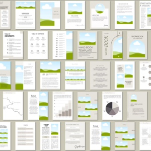 250-Page Canva eBook Template | PLR & MRR