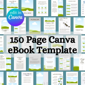 150-Page Canva eBook Template | PLR & MRR