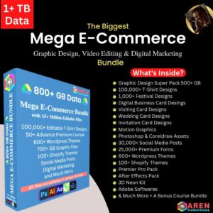 Mega eCommerce & Digital Marketing Bundle | PLR & MRR
