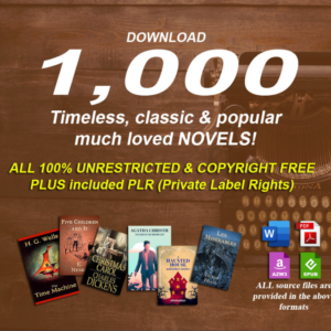 1000 Classic Novels Digital Bundle | PLR & MRR