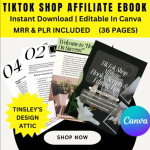 TikTok Shop Affiliate Hooks & Scripts | PLR & MRR