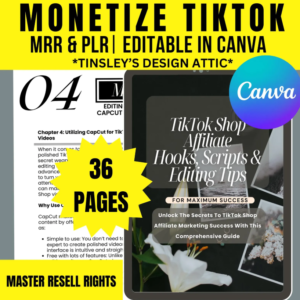 TikTok Shop Affiliate Hooks & Scripts | PLR & MRR