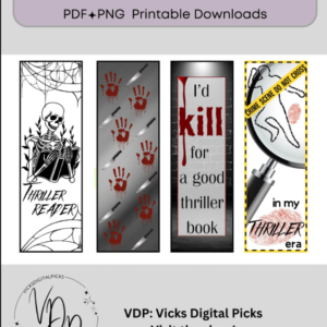 Thriller Bookmark Bundle | PLR & MRR