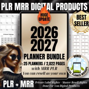 2026–2027 Digital Planner Templates | Canva | PLR & MRR