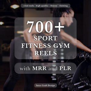 700+ Fitness Gym Reels Bundle PLR + MRR