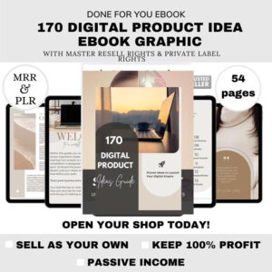 Digital Product Ideas eBook | Editable Canva Template & Guide