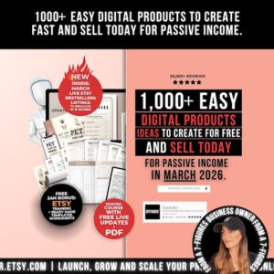 1000 Digital Product Ideas | Creative Business & Content Ideas Guide