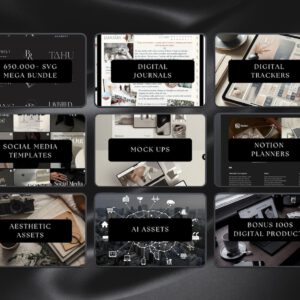 Digital Products Mega Bundle | Templates, eBooks & Creative Resources